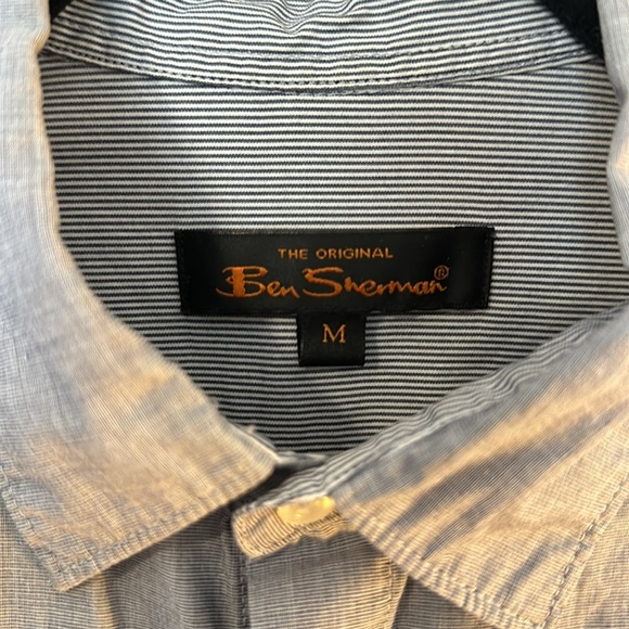 Ben Sherman Linen Button Down Shirt - Picture 4 of 10